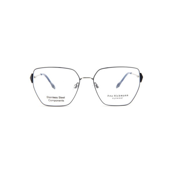 Occhiali da Vista Ana Hickmann AH1612 01A squadrata acciaio inox donna