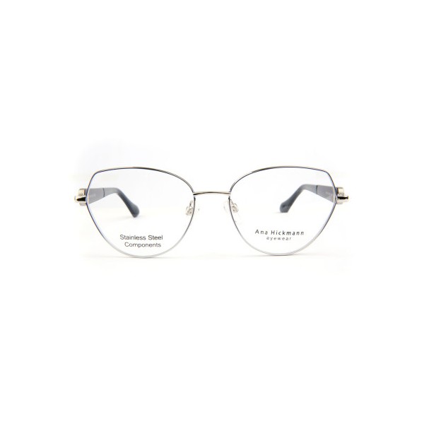 Occhiali da Vista Ana Hickmann AH1590 06A rotonda acciaio inox donna