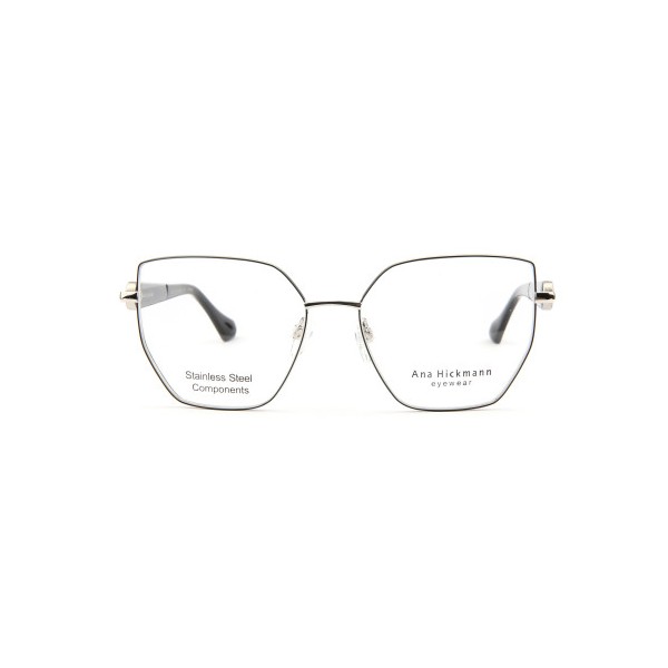 Occhiali da Vista Ana Hickmann AH1591 01A geometrica acciaio inox donna