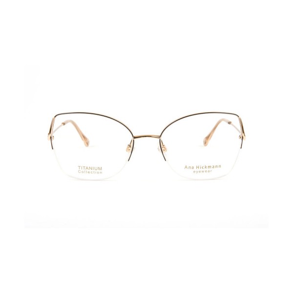Occhiali da Vista Ana Hickmann AH1558T 05A geometrica acciaio inox donna
