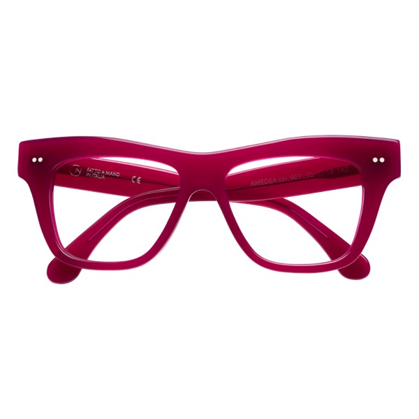 Occhiali da vista Giorgio Nannini AMEDEA907 acetato rosso rettangolare