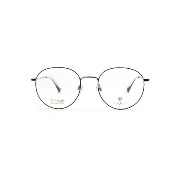 Occhiali da Vista Bulget BG2020MT 02A rotonda acciaio inox uomo