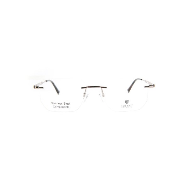Occhiali da Vista Bulget BG2024M 02A squadrata acciaio inox uomo