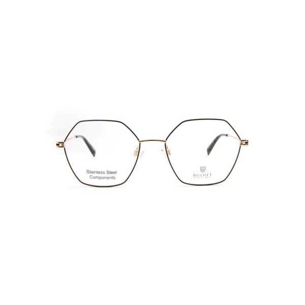 Occhiali da Vista Bulget BG2029 03A geometrica acciaio inox donna