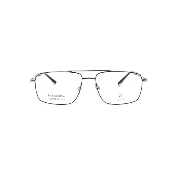 Occhiali da Vista Bulget BG1987MG 03A aviator (a goccia) acciaio inox uomo