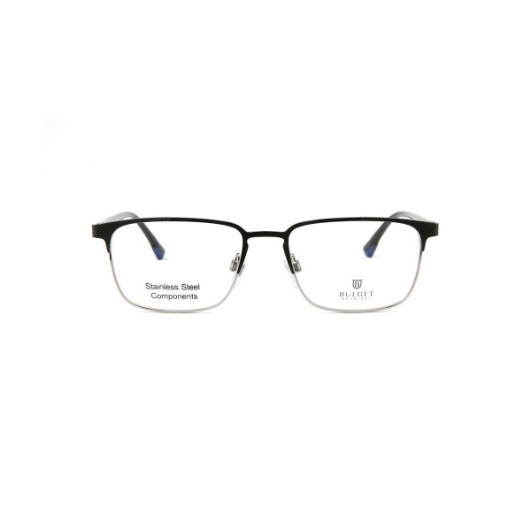 Occhiali da Vista Bulget BG1989M 01A squadrata acciaio inox uomo
