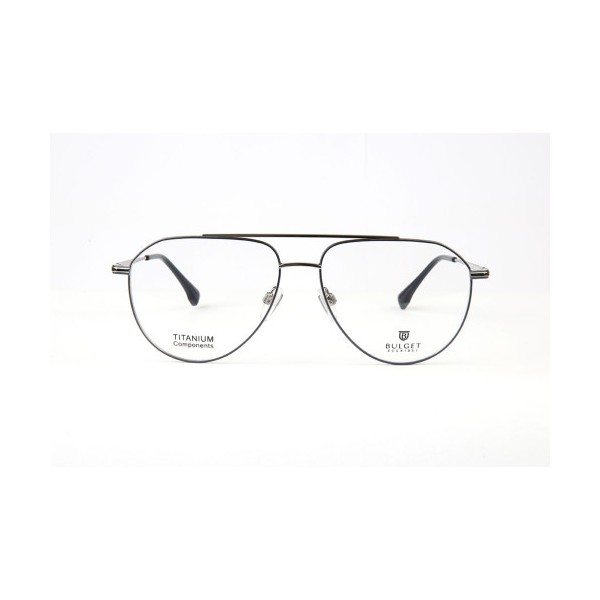 Occhiali da Vista Bulget BG1901MT 02A aviator (a goccia) acciaio inox uomo