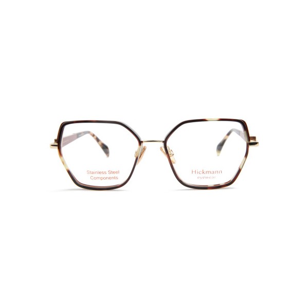Occhiali da Vista Hickmann HI1317 05A squadrata duo fashion acciaio inox donna