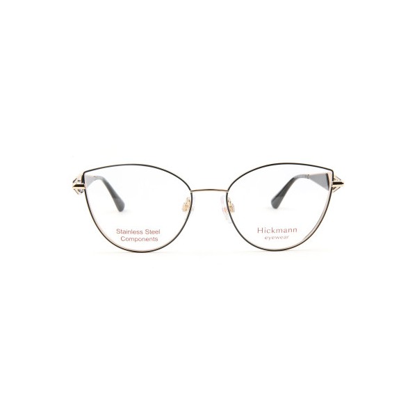 Occhiali da Vista Hickmann HI1294 05A rotonda acciaio inox donna
