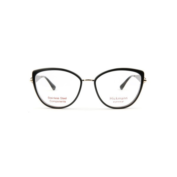 Occhiali da Vista Hickmann HI1298 P01 rotonda acciaio inox donna