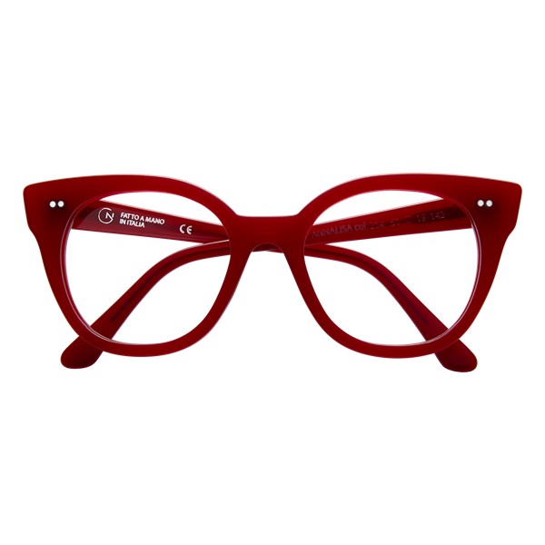 Occhiali da Vista Giorgio Nannini ANNALISA214 Cat-eye Acetato Rosso
