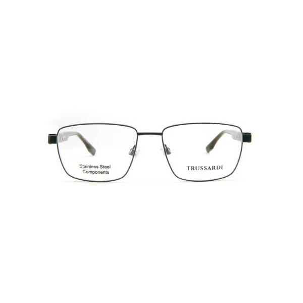 Occhiali da Vista Trussardi TSM1151 02A squadrata acciaio inox uomo