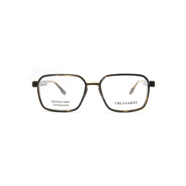 Occhiali da Vista Trussardi TSM1157 E01 squadrata acciaio inox uomo