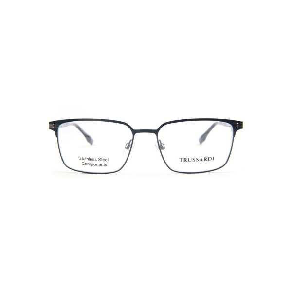 Occhiali da Vista Trussardi TSM1162 06A squadrata acciaio inox uomo