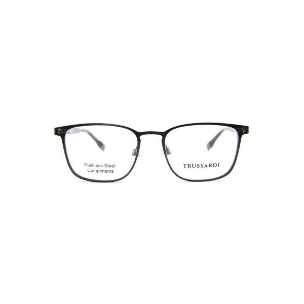 Occhiali da Vista Trussardi TSM1163 06A squadrata acciaio inox uomo