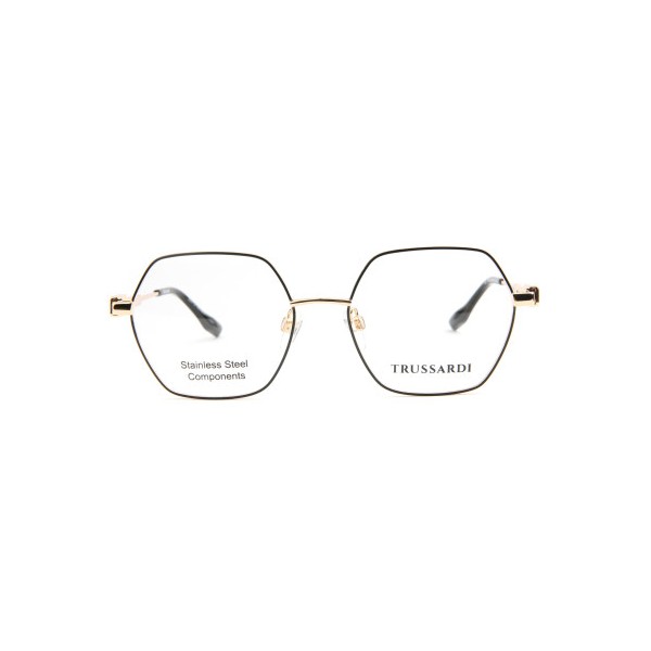 Occhiali da Vista Trussardi TSW1153 03A geometrica acciaio inox donna