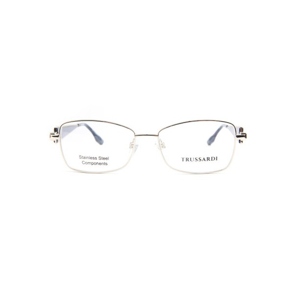Occhiali da Vista Trussardi TSW1155 03A squadrata acciaio inox donna