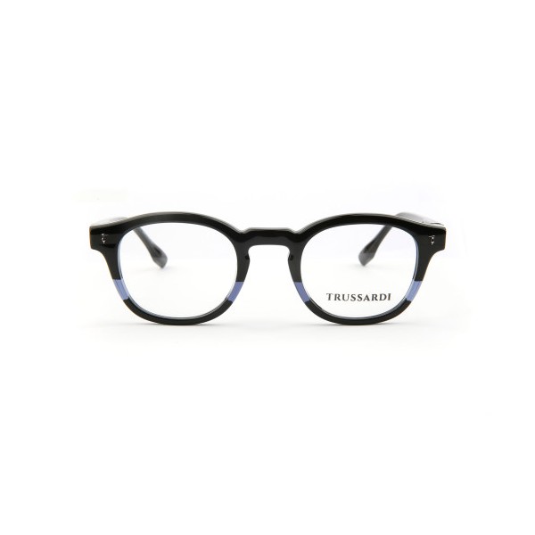 Occhiali da Vista Trussardi TSM6122 A01 rotonda acetato uomo