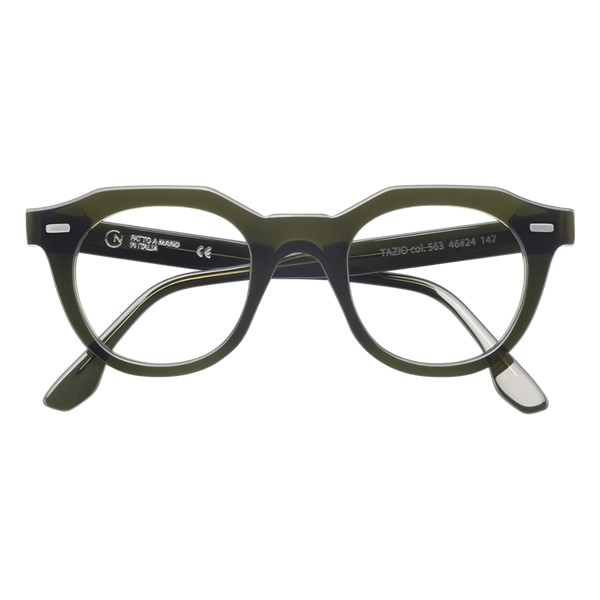 Occhiali da Vista Giorgio Nannini TAZIO563 acetato verde oliva unisex