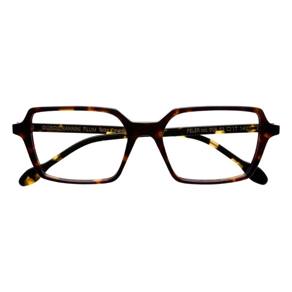 Montatura Giorgio Nannini PELER008 Rettangolare Acetato Tartarugato