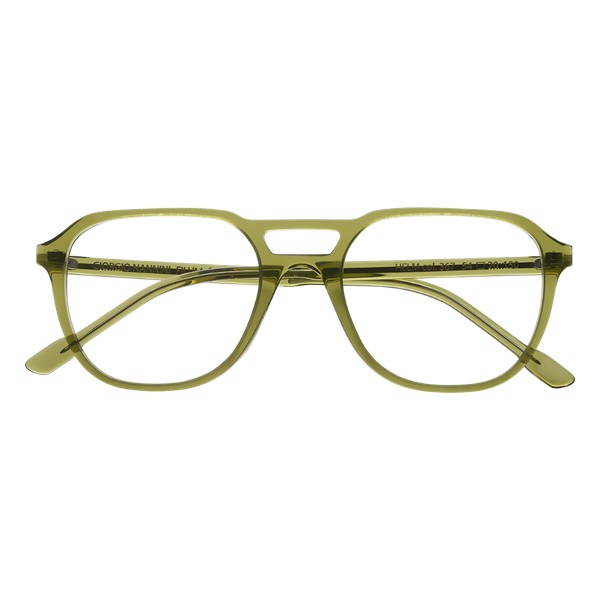 Occhiali da Vista Giorgio Nannini HELM367 Acetato Verde Trasparente