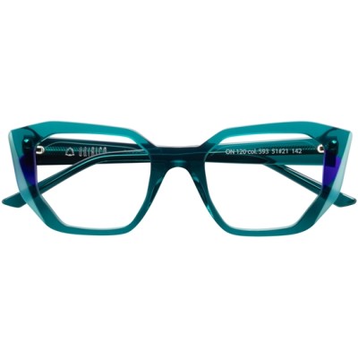 Occhiali da vista unisex in acetato verde elegante