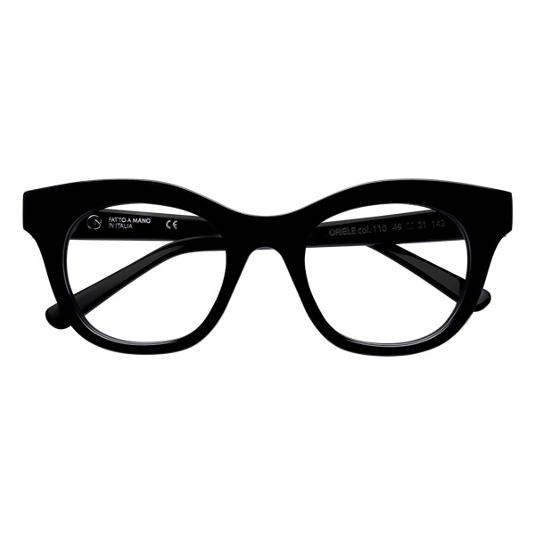 Montatura Giorgio Nannini ORIELE110 in acetato nero – Unisex