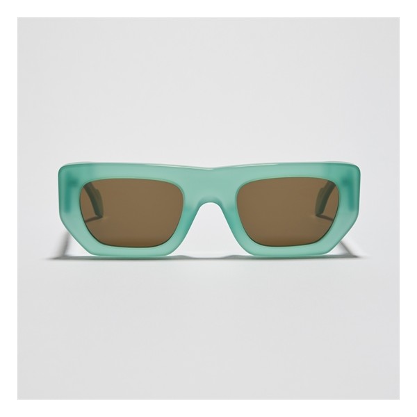 Occhiali da Sole Common Ground CG.LMK.371 rettangolari verde acqua