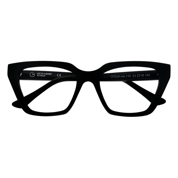 Occhiali da Vista Giorgio Nannini OFELIA110 Acetato Nero Squadrato